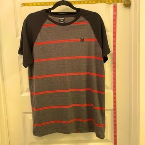 Zoo York short sleeve baseball style shirt black/red L
